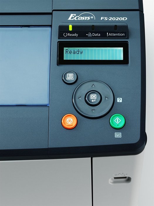 Kyocera 1102J02US0 model FS-2020D 37 PPM Desktop B&W Laser Printer - Optional Networking with IB-31 card