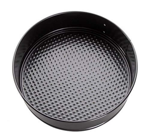 AUCH 1Pcs 8Inch Thickening and Non-stick Cake Mold/Mould/Pattern/Matrix/Die/Pan with False Bottom, Black N3