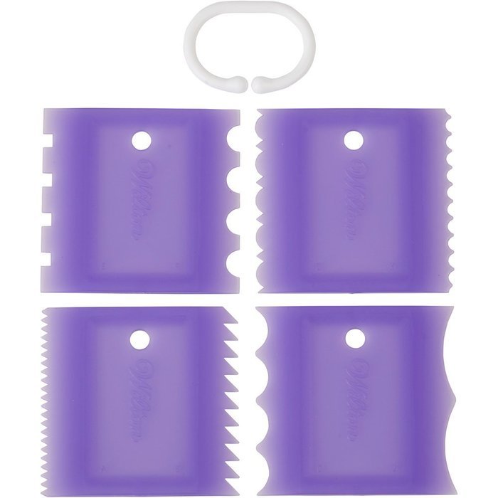 Wilton 417-7551 4 Piece Cake Combs Set N4