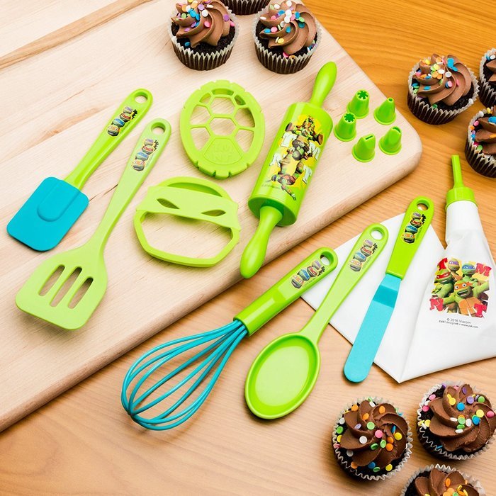 Zak Designs TNTR-S070 Ninja Turtles 2 Piece Kids Baking Set, Decorated N2
