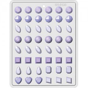 Hard Candy Mould - Jewels - Large
