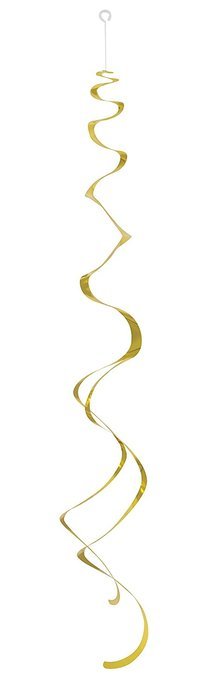 Plastic Hanging Swirl Decorations, 26", Light Blue, 8 Count N9