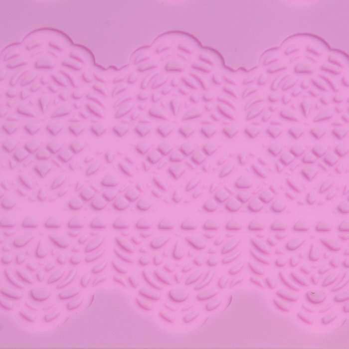 Xgunion Flower Pattern Silicone Lace Cake Mat Floral Edible Sugar Mould N5