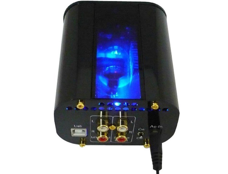RACOON Shange SG200 24Bit/48KHz USB DAC Tube Headphone Amplifier silver N2