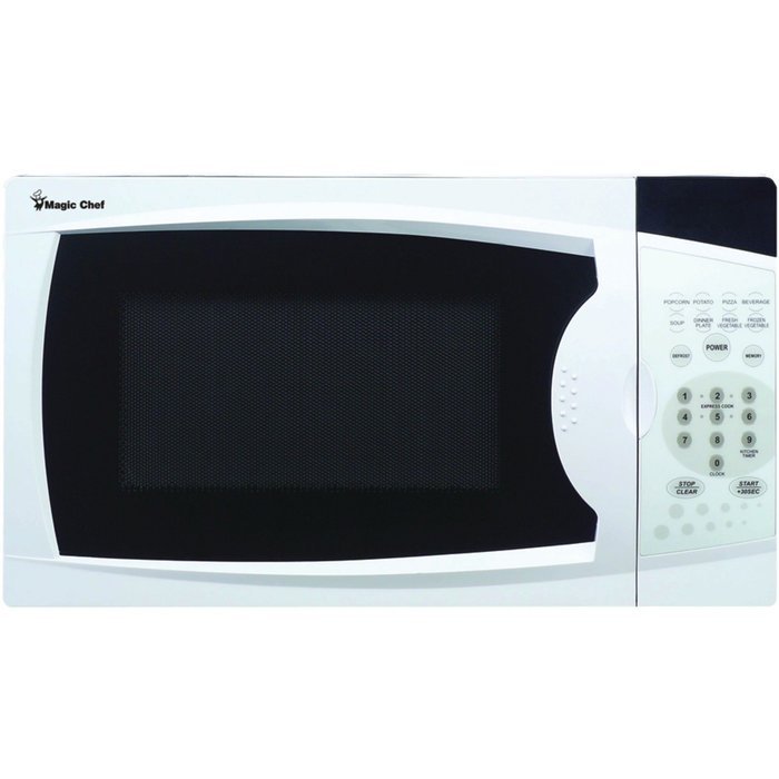 Magic Chef Mcm770W .7 Cubic Feet 700-Watt Microwave With Digital Touch, White
