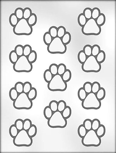 Paw Print Shape Candy Melt and Chocolate Mold