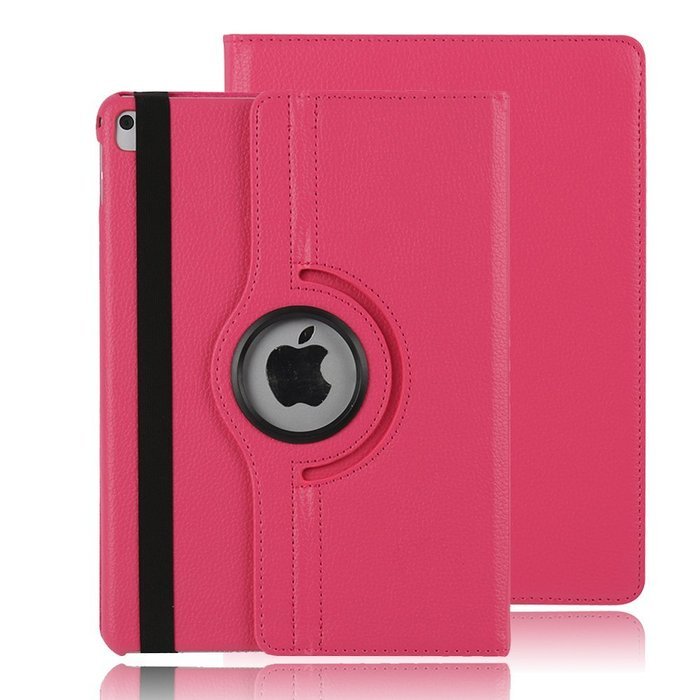 ipad Case Red,TechCode 360 Degrees Rotating Magnetic PU Leather with Stand Smart Auto Sleep/Wake Feature Case... N26