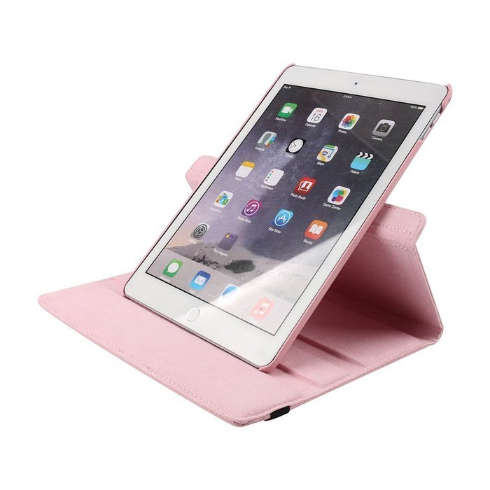 ipad Case Red,TechCode 360 Degrees Rotating Magnetic PU Leather with Stand Smart Auto Sleep/Wake Feature Case... N28