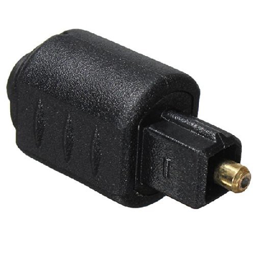 2 Packs Optical 3.5mm Female Mini Jack Plug To Digital Toslink M Audio Adapter N2