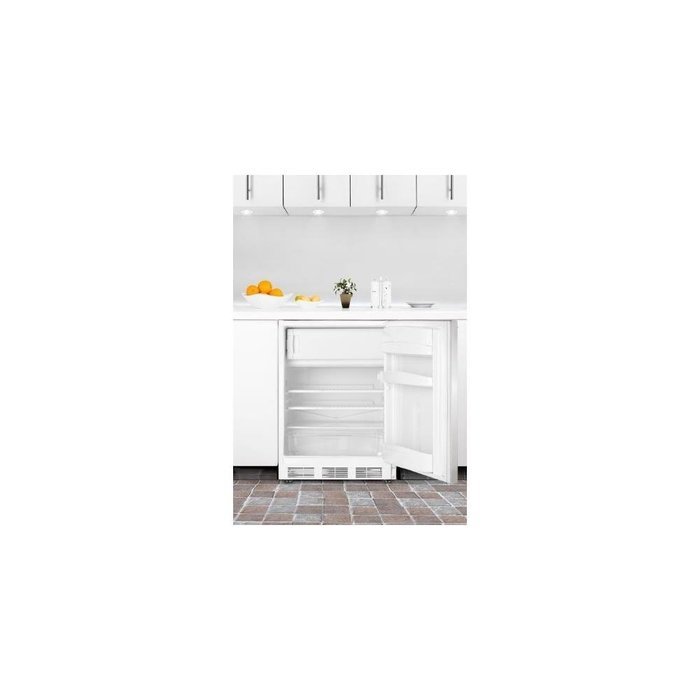 Summit AL650LBISSHH 24" ADA Compliant Top Freezer Refrigerator with 5.1 cu. ft. Capacity Dual Evaporator Cycle...