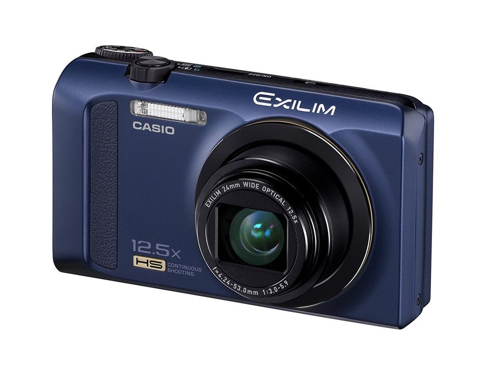 Casio Exilim EX-ZR200 High Speed 16 MP, 12x Optical Zoom Compact Digital Camera (Blue) N3