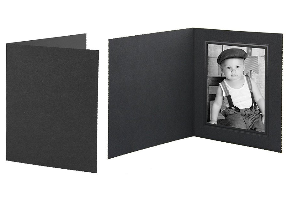 Tyndell Black T-50 Photo Folder 5x7 (10 Pack)