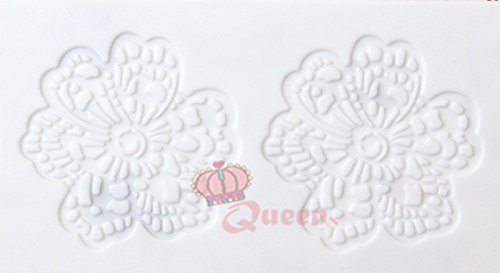 Anyana Giant Flower Sugar Craft Lace Silicone Cake Moulds Cooking Tools Impression Mats N4