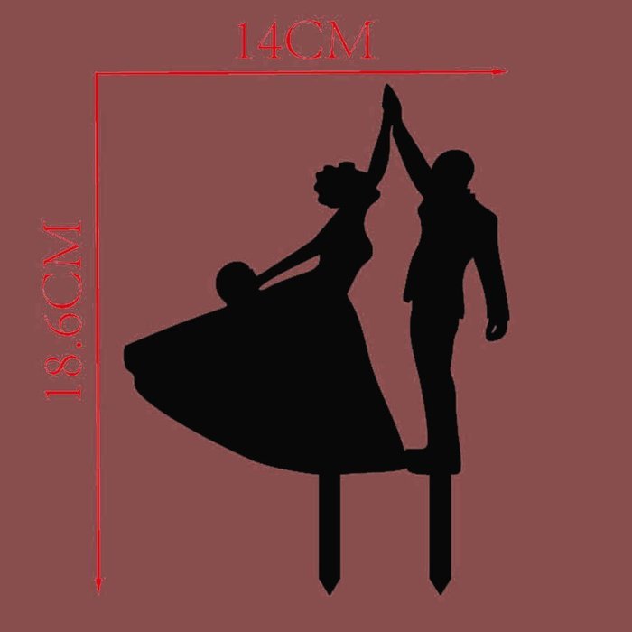 Cake Topper Of Bridal Or Party Mr And Mrs N4