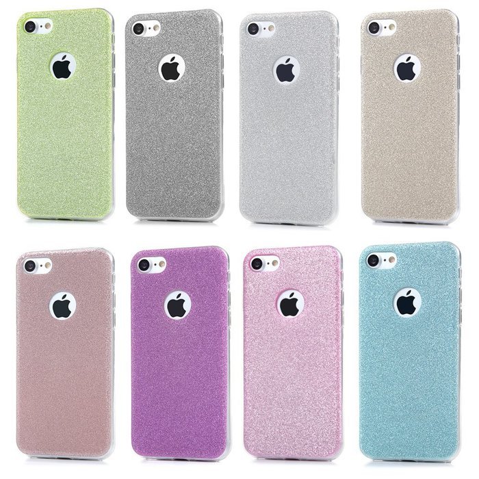 iPhone 7 Case (4.7 inch) - Mavis's Diary 8 Pcs Soft TPU Rubber Cases Colorful Set Shiny Bling Glitter Design Shockproof... N3