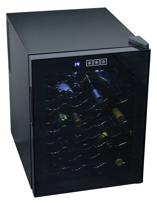 Koolatron WC20 Mirrored Glass Door Wine Cellar (20 Bottle), Black N2