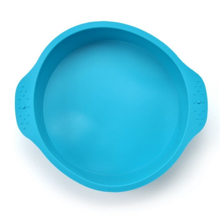 20cm (8 Inches) Silicone Round Cake Pan with Handle Suitable for All Types of Baking and Roasting Silicone Round... N12