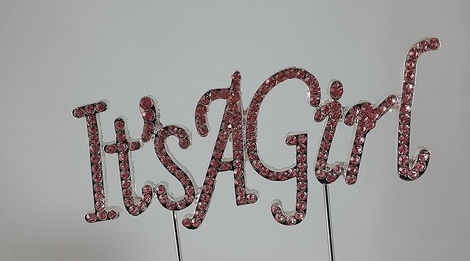 40 & Fabulous Rhinestone Crystal Cake Topper Silver, Gold Numbers, Letters, Bling Love, Wedding, Birthday, Anniversary... N12