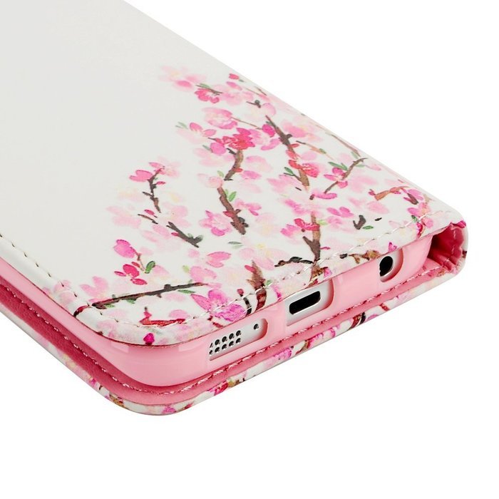 S6 Edge Case,Samsung Galaxy S6 Edge Case - Wallet Folio Flip Premuim PU Leather Case Colorful Print Design with... N16