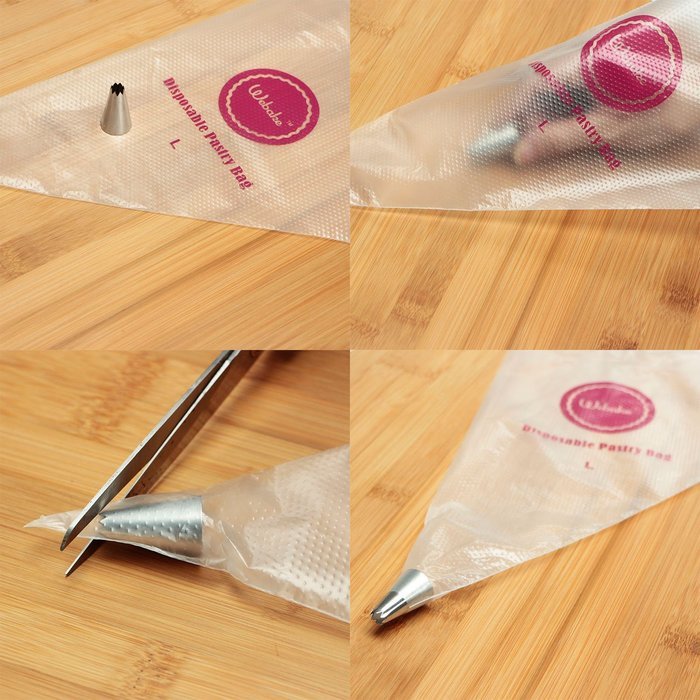 Webake 16" Disposable Pastry Bag 100pcs Icing Piping Bags N5