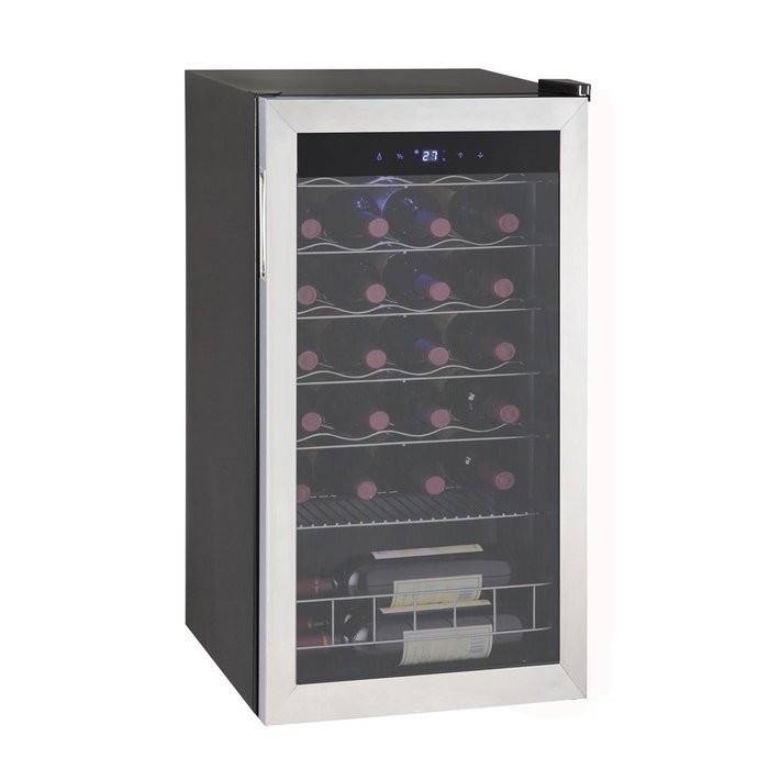 SMAD 35 Bottle Freestanding Compressor Wine Cooler,Black N4