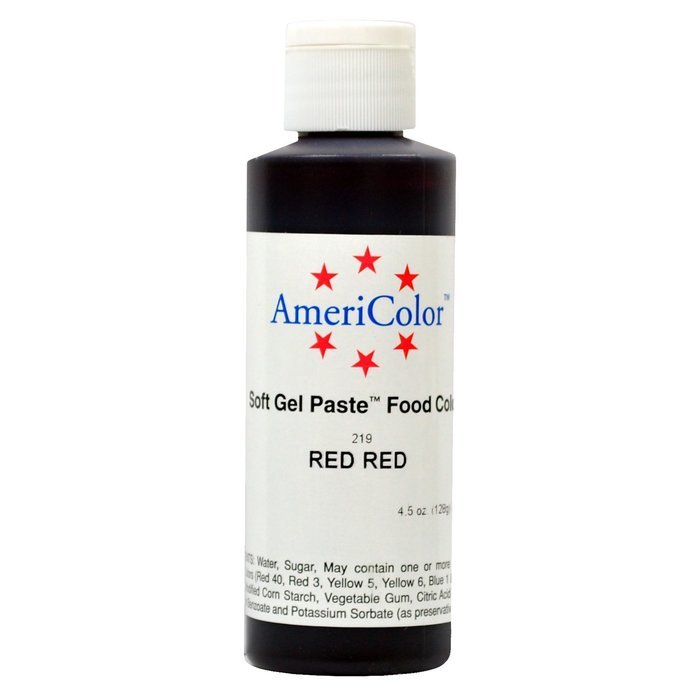 RED RED SOFT GEL PASTE 4.5 OZ Cake Decorating