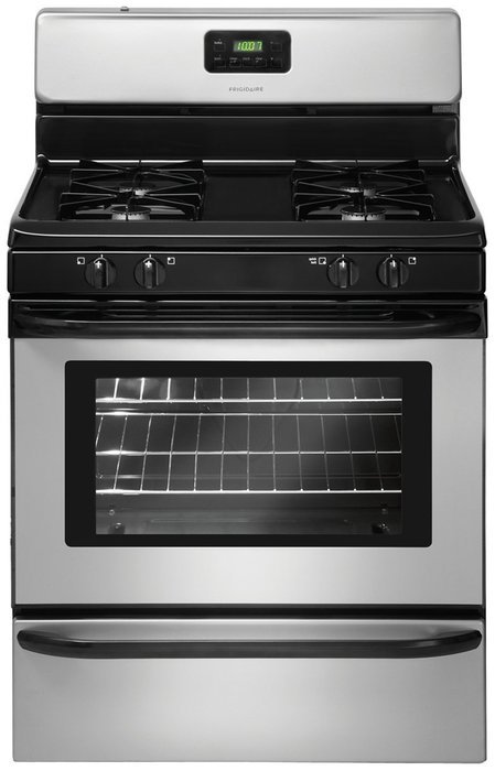 Frigidaire 30 In. Black Freestanding Gas Range - FFGF3015LB