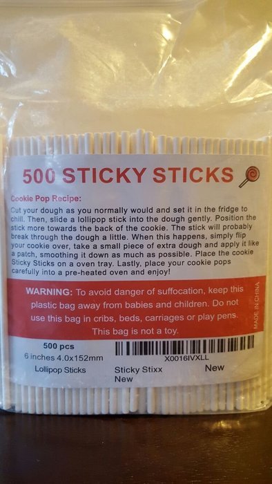Paper Lollipop Sticks 6 Inch 500 pieces. Perfect for Candy Making, Eco and Environmentally Safe 100%, Oven Safe... N5