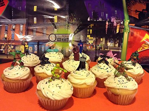 Nickelodeon Teenage Mutant Ninja Turtles Deluxe Figure Set of 12 Cake Toppers Cupcake Toppers Party Decorations