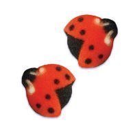 BundleOfBeauty Item#33983- Lady Bug Edible Sugar Cupcake & Cake Decoration Topper-Pack of 16