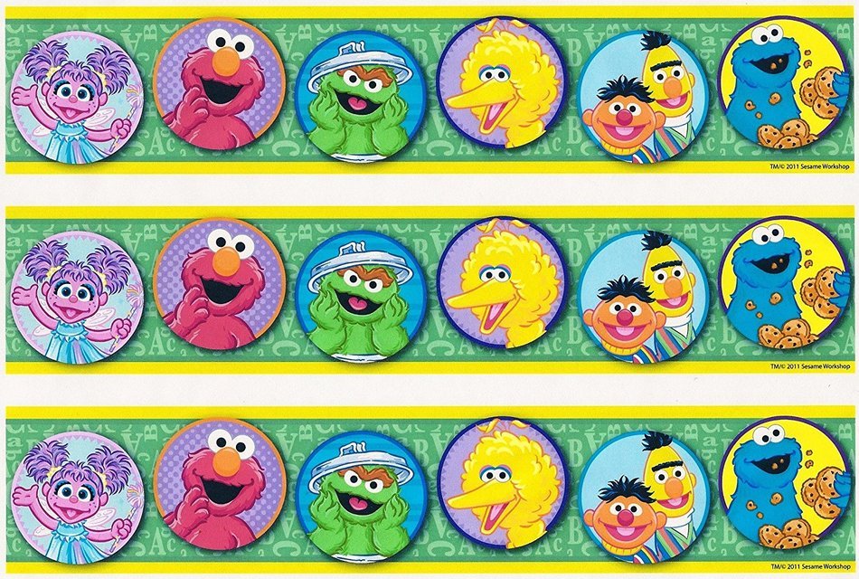 Sesame Street Cake Designer Strip ~ Edible Image Cake Topper!!!