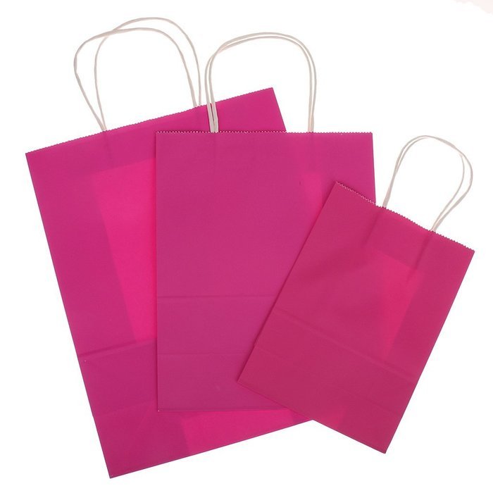 Bright Paper Party Gift Bags With Handles Birthday Wedding Loot Candy Shopping Retail Bag Pouches - Brown, 22... N35