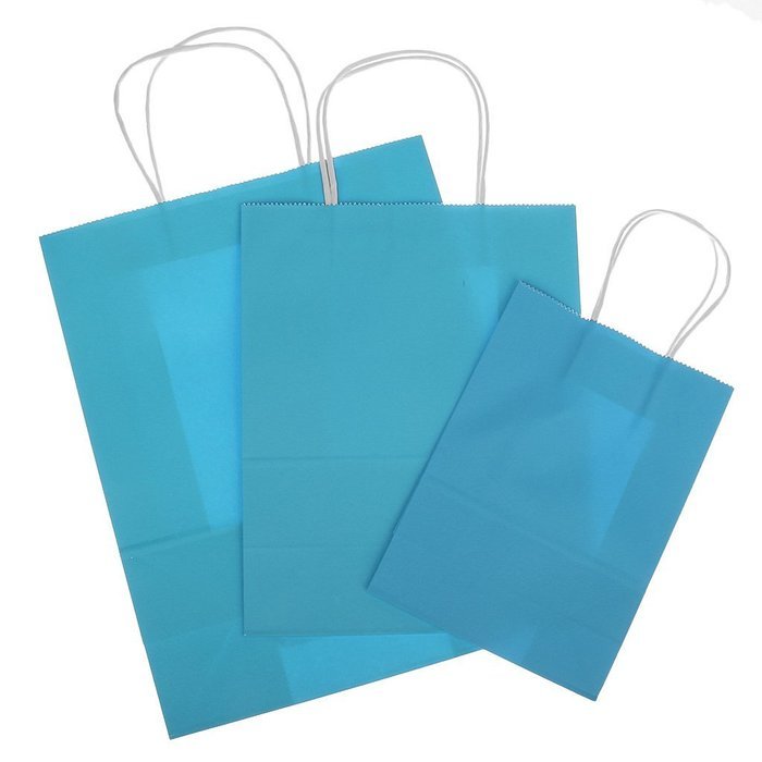 Bright Paper Party Gift Bags With Handles Birthday Wedding Loot Candy Shopping Retail Bag Pouches - Brown, 22... N38