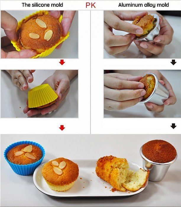 Holuck Cake Batter Distributor Batter Dispenser with Measuring Label DIY Cake Pancakes,with24 silicone baking... N7