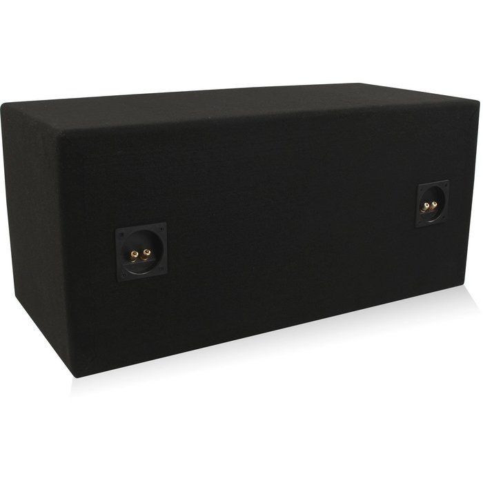 Belva Dual 12-inch Car Subwoofer Box Sealed and Ported 3/4-inch MDF Prelined Polyfil Includes Custom Blue Baffle... N15