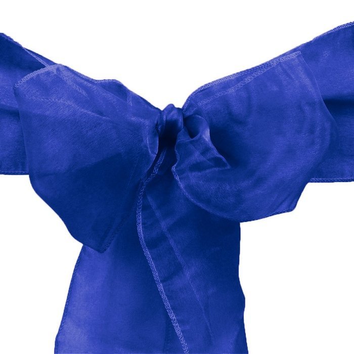 LinenTablecloth Organza Sash (10-Piece) Eggplant N16