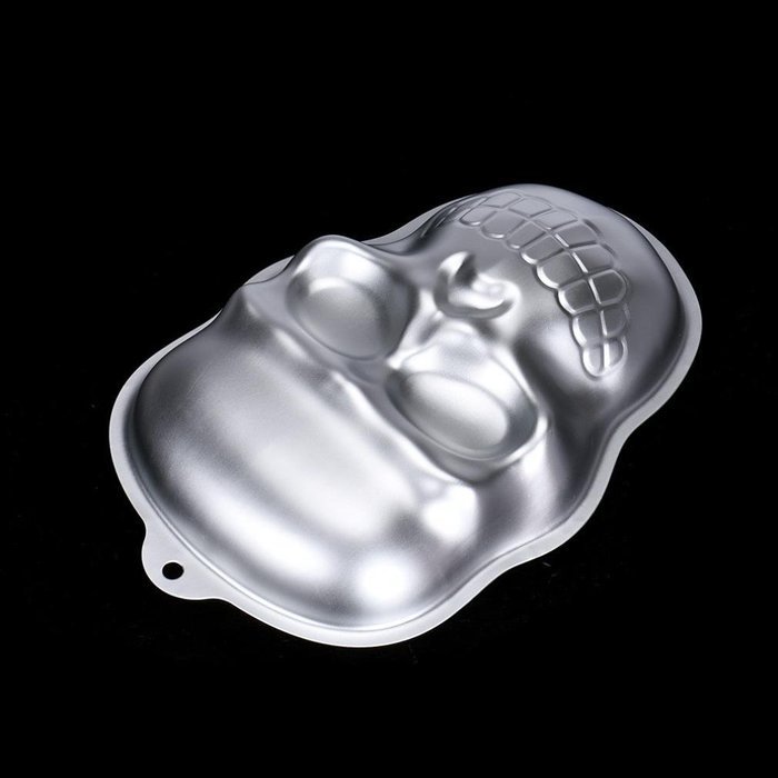 Pulison(TM) Metal Skull Cake Cookie Jelly Halloween Baking Mold Mould Kitchen Craft N3