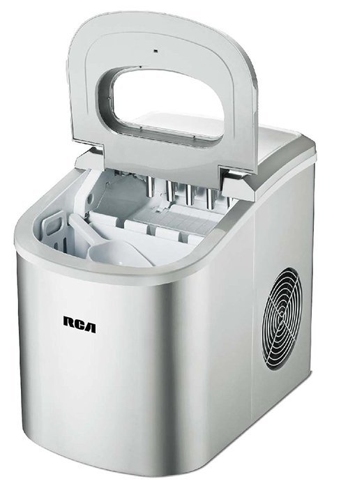 RCA RIC102-Silver Compact Ice Maker, Silver
