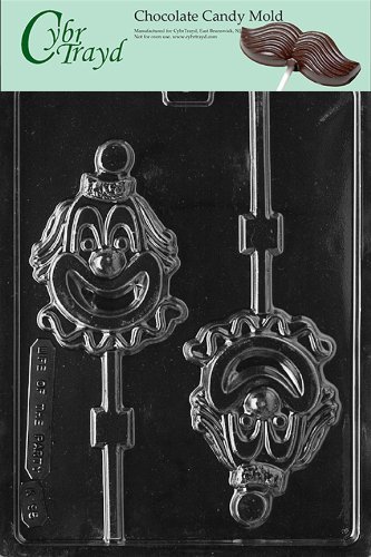 Cybrtrayd K095 Clown Lolly Kids Chocolate Candy Mold