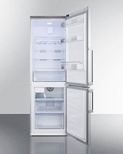 Frost-free ENERGY STAR certified bottom freezer refrigerator in stainless steel with factory installed icemaker N2