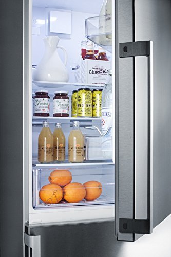 Frost-free ENERGY STAR certified bottom freezer refrigerator in stainless steel with factory installed icemaker N4