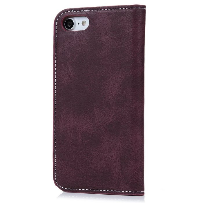 iPhone 7 Case (4.7 inch) - Book Style Wallet Stand Case Magnetic Smart Closure PU Leather Case Shockproof Soft... N40