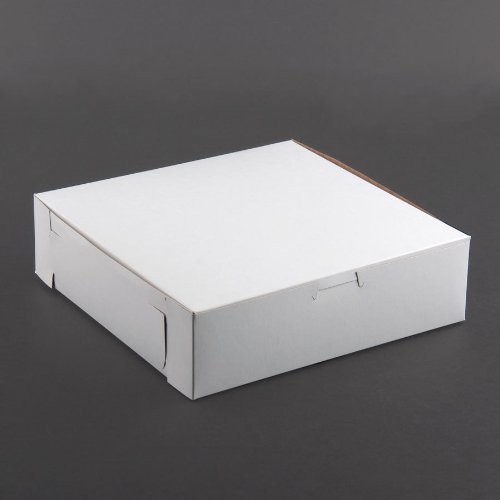 Lot of 10 Bakery or Cake Box WHITE 8x8x2-1/2