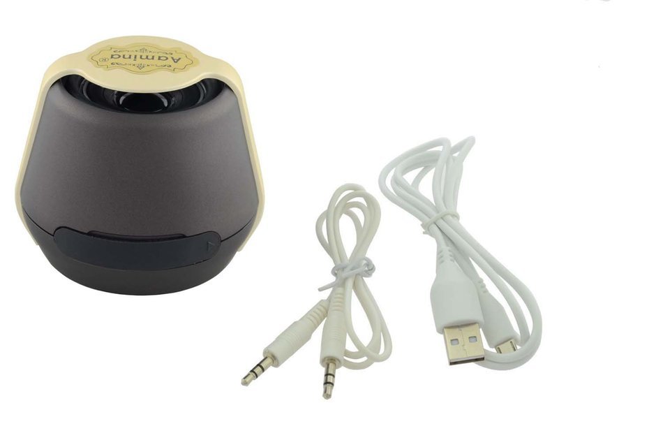Aamina Wereless Bluetooth Subwoofers Card Small Speaker (Glod) N4