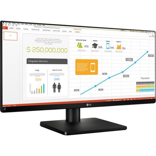LG 29UB67-B 29in LED LCD Monitor - 21:9 - 5 ms - 2560 x 1080 - 16.7 Million Colors - 300 Nit... N4