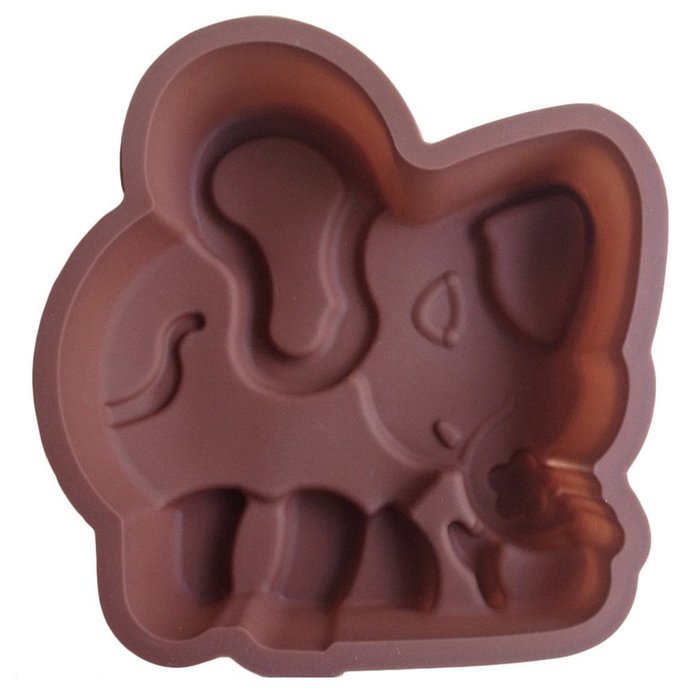 FLY 2PCS Elephant Silicone Cake Pan Mold Fondant Baking Mould N2
