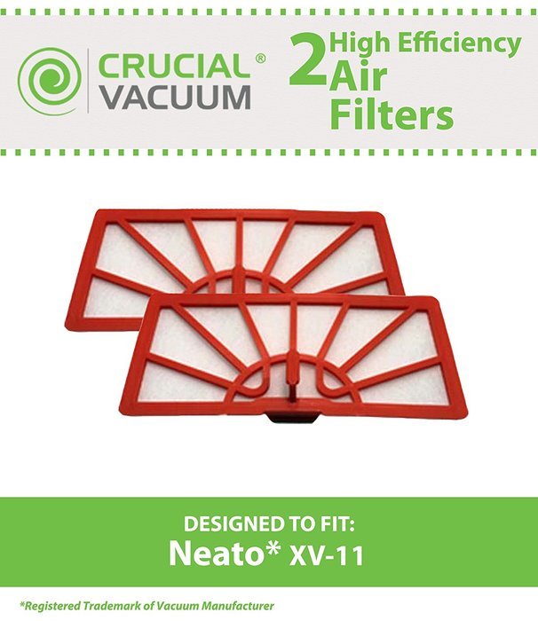 Crucial Vacuum 2 Neato Vacuum XV-11 Filters Fits Neato XV-11 XV11 All Floor Robotic Vacuum Cleaner System, Compare...