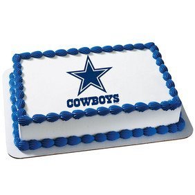 Dallas Cowboys Licensed Edible Cake Topper #4491