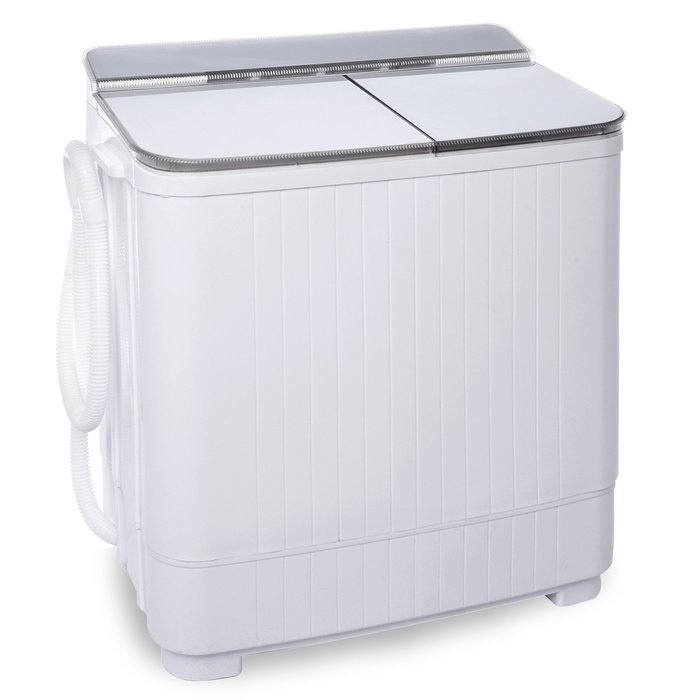 Ivation Small Compact Portable Washing Machine &ndash; Twin Tub Washer & Spin with 8 Lb. Wash Capacity & 4.4 Lb. Spin... N3