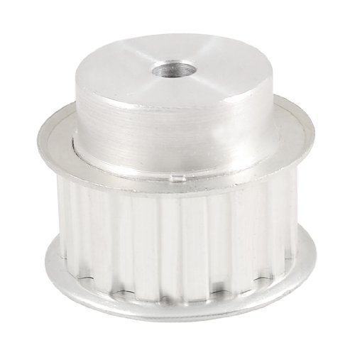 Water & Wood Double Flange 15 Tooth 3/8" Pitch L Timing Belt Pulley Silver Tone